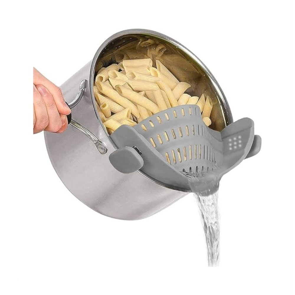 Silicone Food Strainer Grey